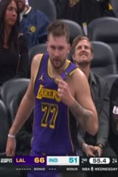 NBA常规赛 步行者VS湖人 20250327