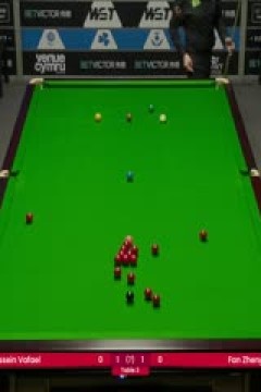 斯诺克威尔士公开赛64进32侯赛因·瓦菲4-2范争一20250211