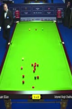 斯诺克世界公开赛第一轮伊·辛格·查达3-5袁思俊20240318