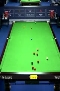 斯诺克世界公开赛64进32贺国强5-4王信伯20240319