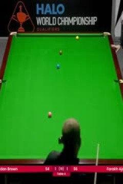 斯诺克世锦赛资格赛96进64乔丹·布朗4-3法拉赫·阿贾布(第一阶段)20250410