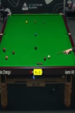 斯诺克威尔士公开赛范争一4-1亚伦·希尔20240215(李照)