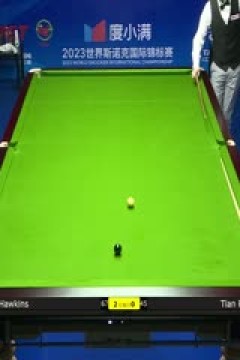 斯诺克天津国锦赛第一轮第二轮巴里·霍金斯6-0田鹏飞20231105