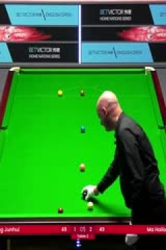 斯诺克丁俊晖4-3马海龙20231002(解说：黑8)