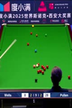 2025斯诺克西安大奖赛四分之一决赛利亚姆·普伦2-5丹尼尔·威尔斯20251011