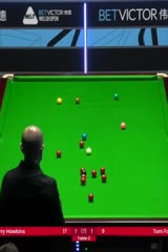 斯诺克威尔士公开赛汤姆·福德4-1巴里·霍金斯20240215