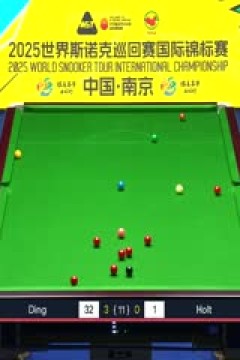 2025斯诺克国际锦标赛64进32丁俊晖6-1迈克尔·霍尔特20251103