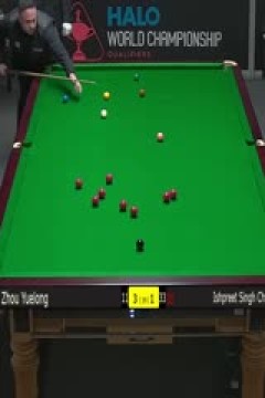 斯诺克世锦赛资格赛96进64及64进32周跃龙5-4辛格·查达(第一阶段)20250413