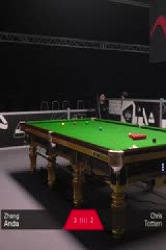 2025斯诺克国际锦标赛资格赛张安达6-3克里斯·托顿(秦正)20251002