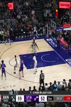 NBA常规赛 篮网VS爵士 20231219