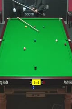 斯诺克苏格兰公开赛资格赛安迪·希克斯2-4张安达20231101