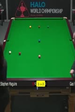 24-25赛季斯诺克世锦赛资格赛第三轮斯蒂芬·马奎尔3-6高阳(第一阶段)20250414