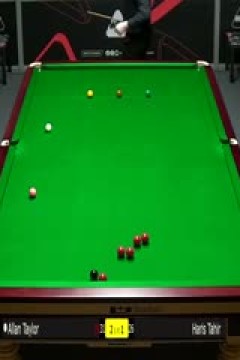 斯诺克威尔士公开赛资格赛阿兰·泰勒4-3哈里斯·塔希尔20250204