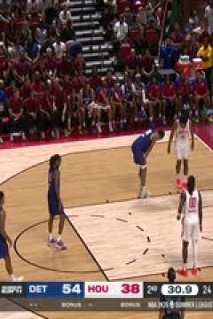 NBA夏季联赛 活塞VS火箭 20250714