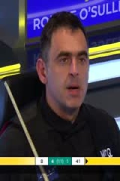 2023斯诺克英锦赛四分之一决赛罗尼·奥沙利文6-5周跃龙20231201(李照)