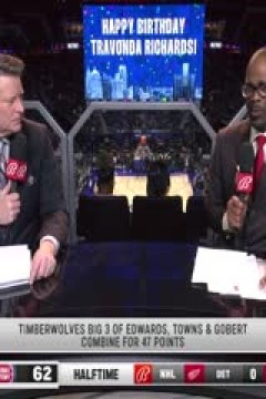 NBA常规赛 森林狼VS活塞 20240118